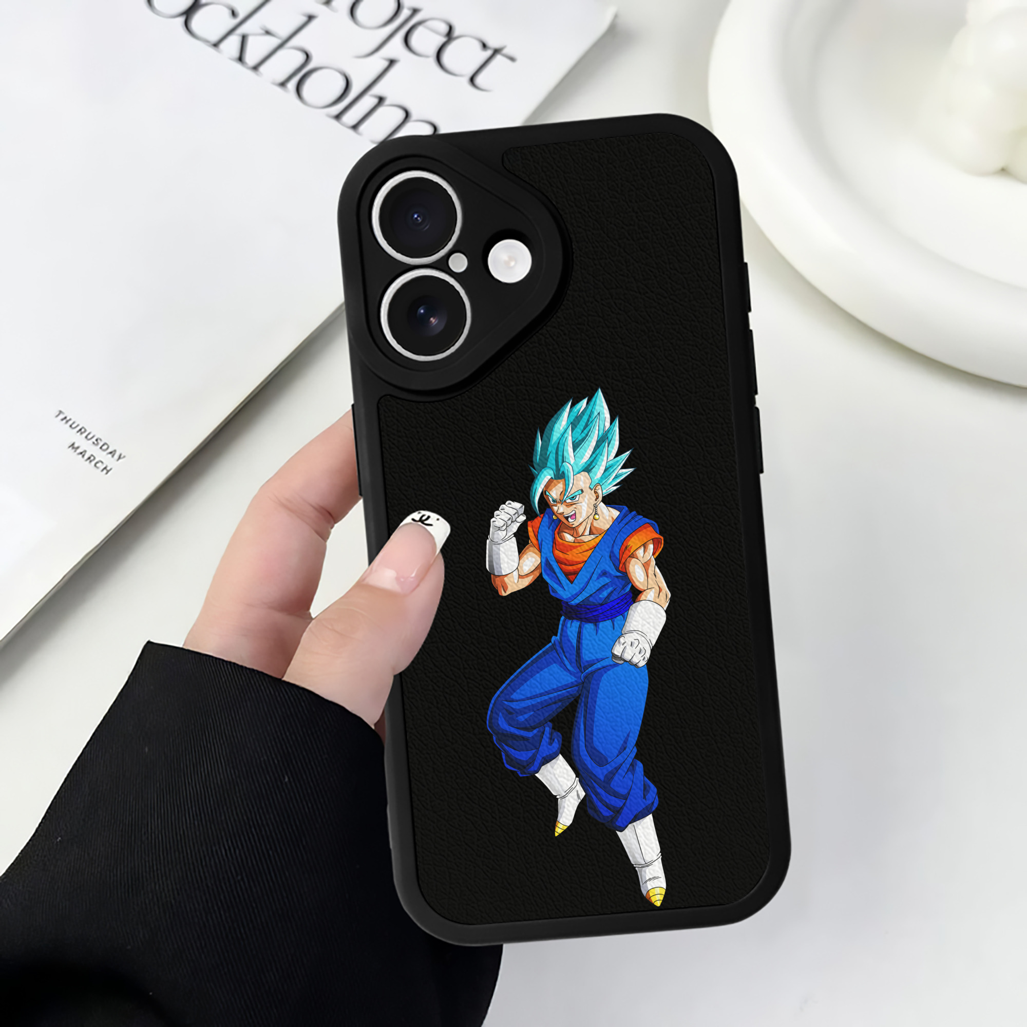 （画像用） ドラゴンボール ベジット DRAGON BALL Vegetto 【iPhone 16シリーズ対応】シリコンスマホケース（レザー調） 材質：シリコン